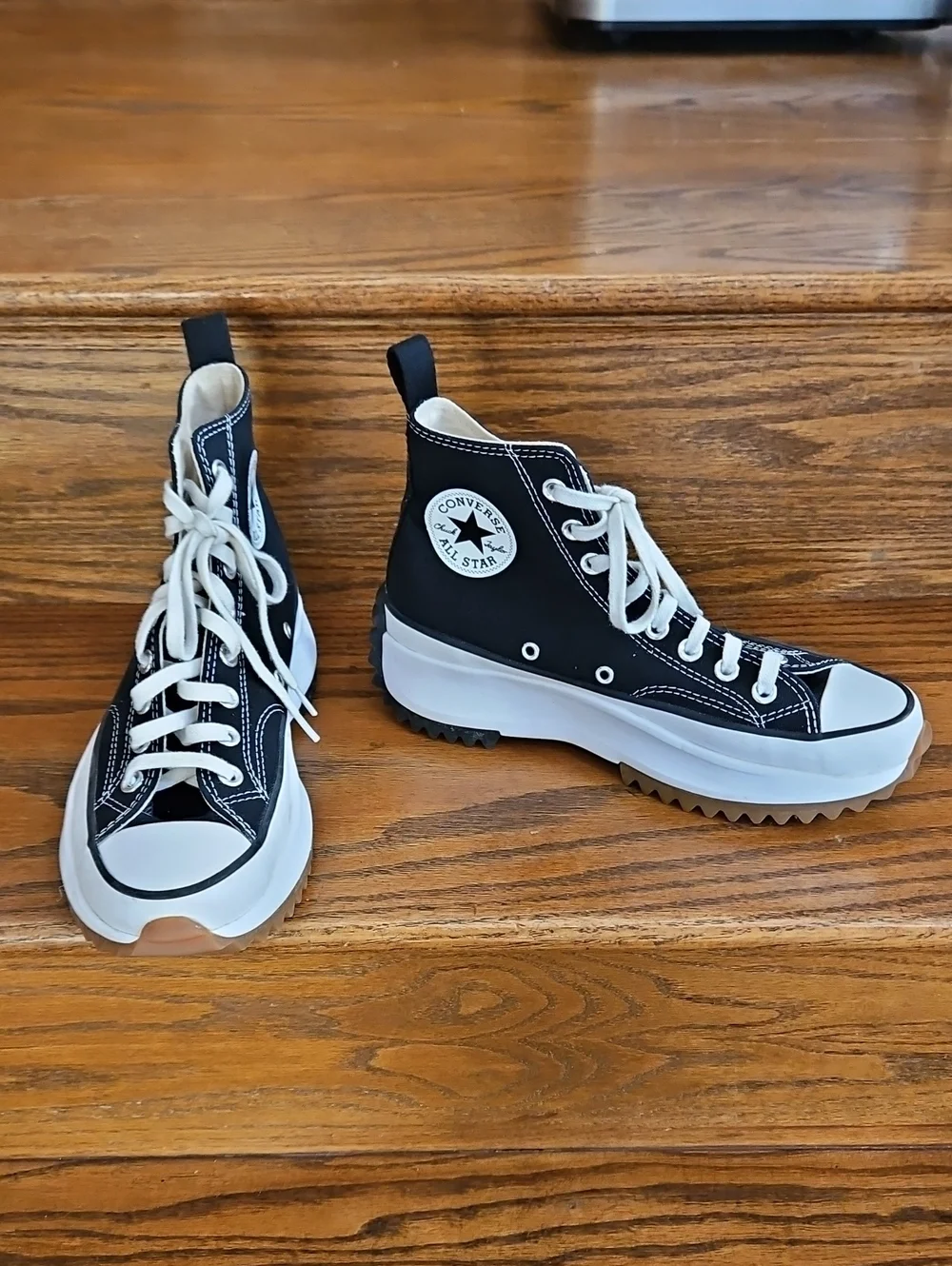 Converse Black and White Run Star Hike High Top Sneakers